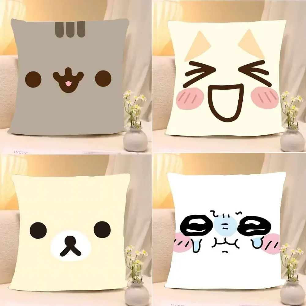 Kawaii Cute Collection Dekokissenbezüge Muster Kissenbezug geeignet für Sofa Schlafzimmer Auto Kissenbezug Image