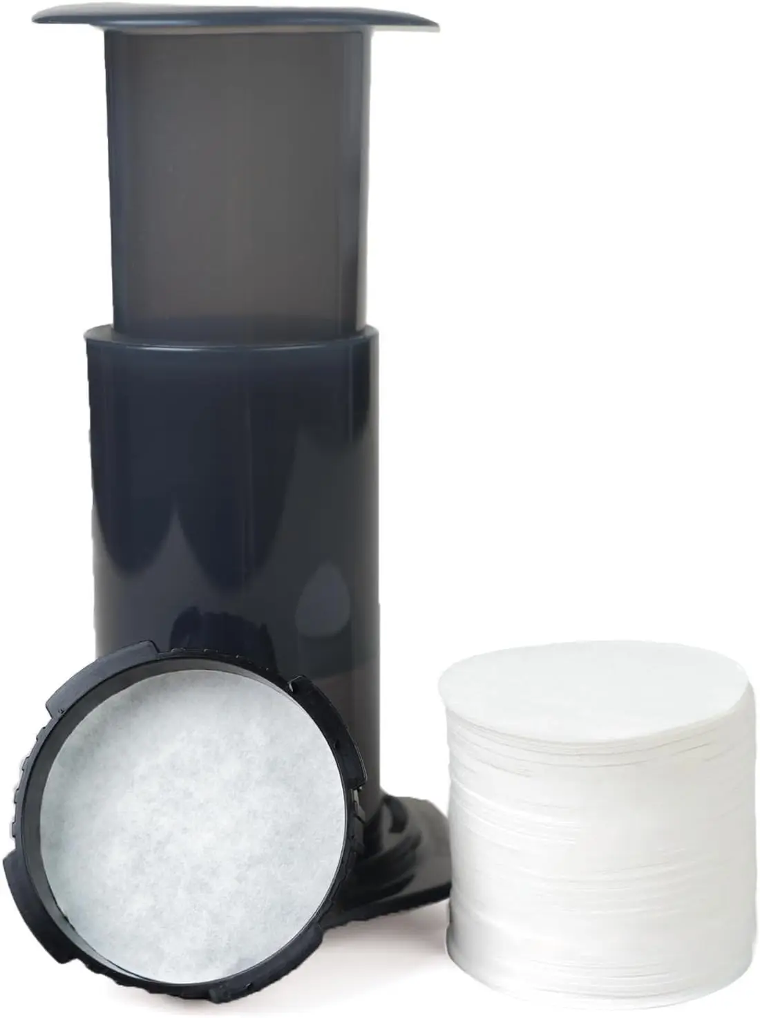 1000 Stück rundes Einweg-Kaffeefilterpapier, kompatibel mit Aeropress-Kaffeemaschinen zum Aufbrühen von Tee und Kaffee, weiß Image