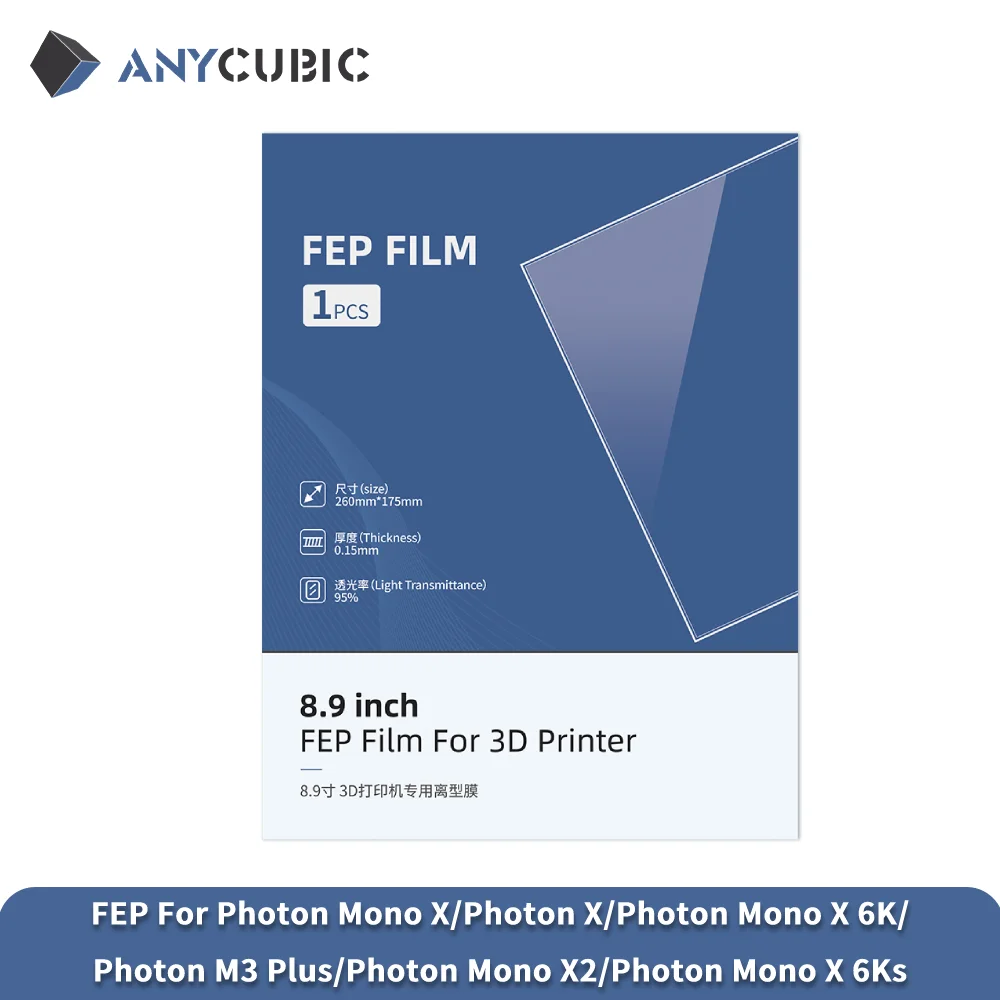 ANYCUBIC FEP Film für Photon Mono X Photon X Photon Mono X 6K Photon Mono X 6KS Photon M3 Plus Photon Mono X2 3D Drucker Image