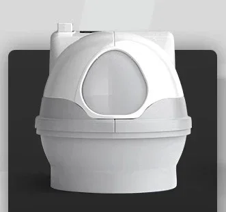 Heiße Verkäufe Vollautomatisches intelligentes Katzenstreubecken Spülung Typ Katzentoilette elektrisch Image