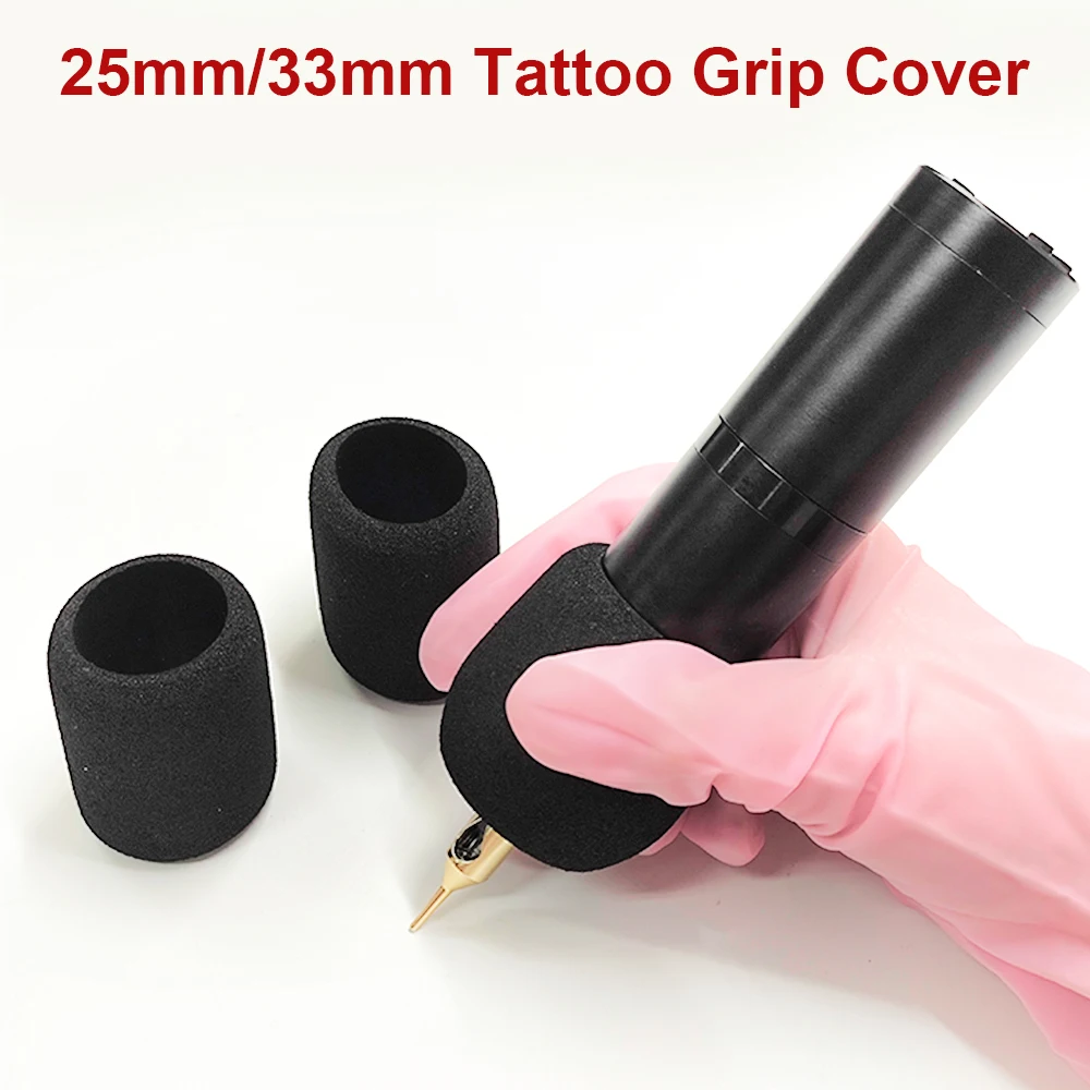 1Pc Tattoo Grip Abdeckung Anti Slip Memory Foam Tattoo Stift Abdeckungen Für 25-33mm Durchmesser Tragbare schwamm Abdeckungen Grip Ärmeln Werkzeug Image