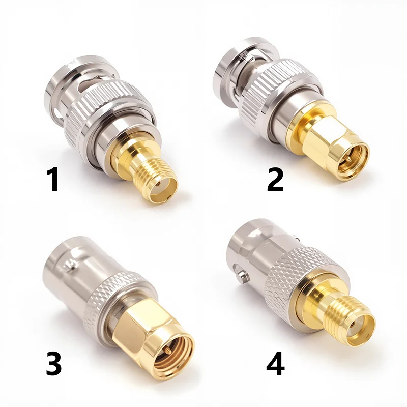 5 Stück BNC auf SMA-Anschlüsse SMA BNC-Adapter männlich auf weiblich für Antenne/Verlängerungskabel SMA auf BNC RF-Stecker Image