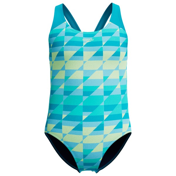 Speedo - Kid's Print Splashback One Piece - Badeanzug Gr 152 türkis