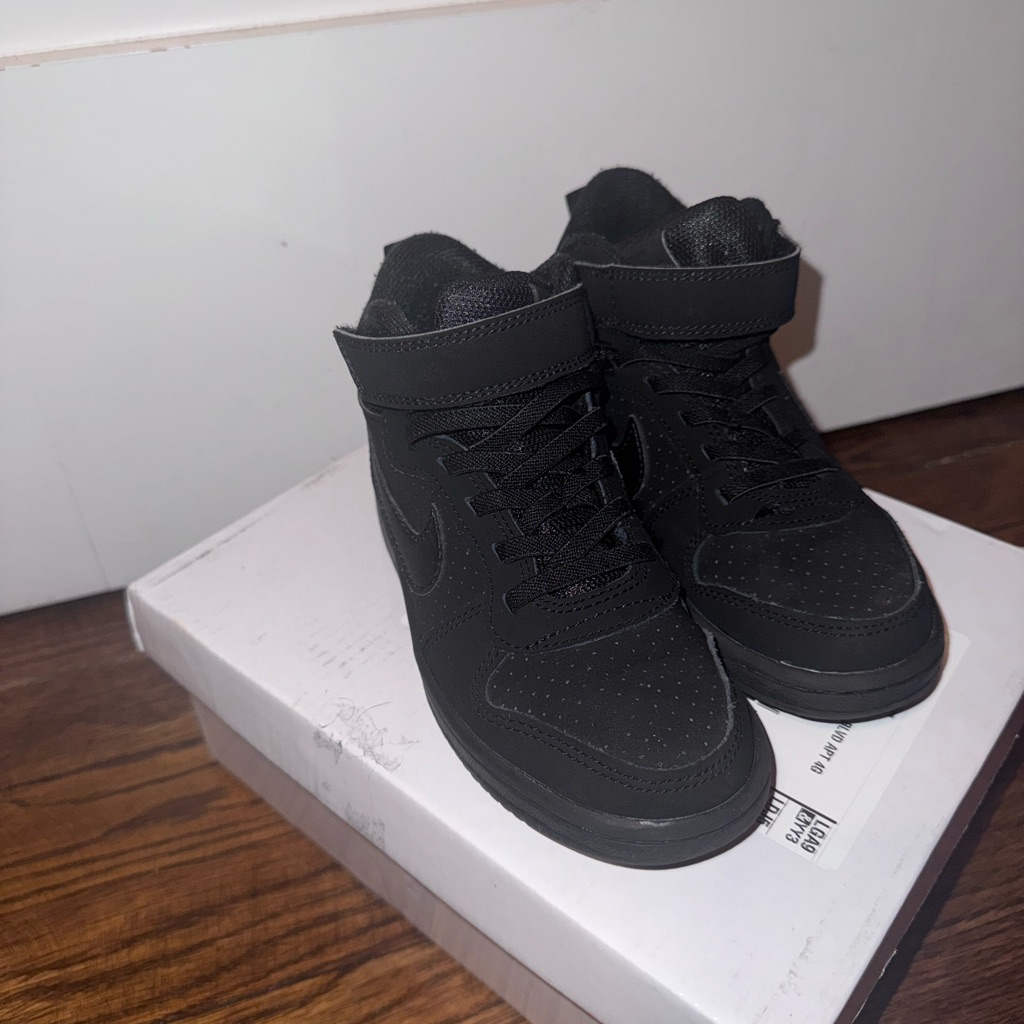 Nike Shoes | Black High-Top Nike Sneakers | Color: Black | Size: 12b
