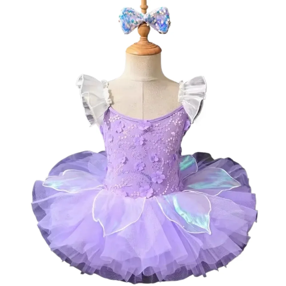 Vêtements pour enfants, costume de scène de princesse, tutu élégant, justaucorps de ballet pour filles, robe de danse, vêtements pour enfants, fête