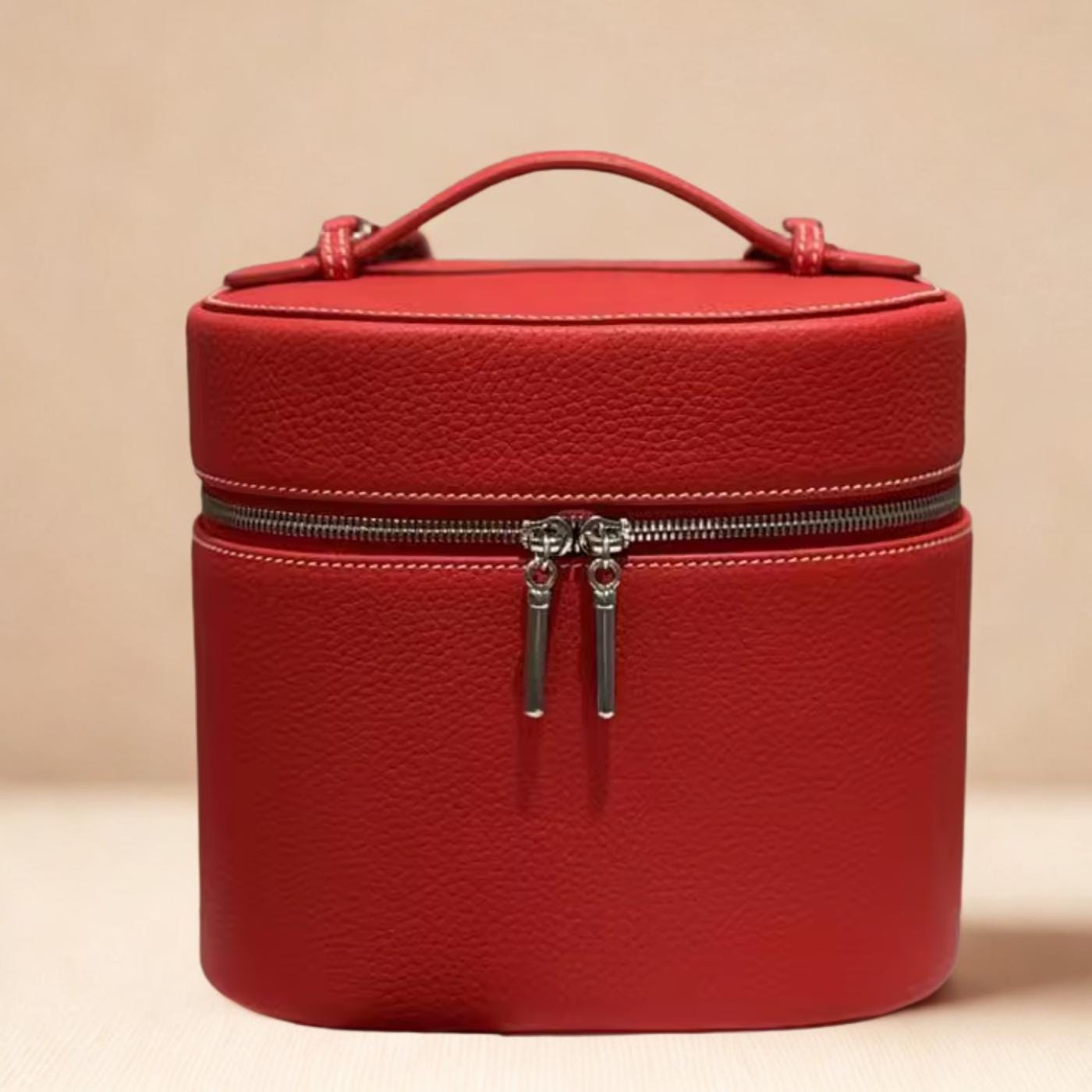 Borsa da viaggio per il trucco in pelle, beauty case di grande capacità, organizer per cosmetici, regalo per lei, regalo di Natale, beauty case, essen