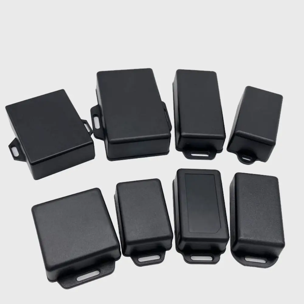 ABS Kunststoff Wasserdicht Schwarz DIY Gehäuse Instrument Fall Elektronische Projekt Box Elektrische Liefert PCB Platine Kleber Box Image