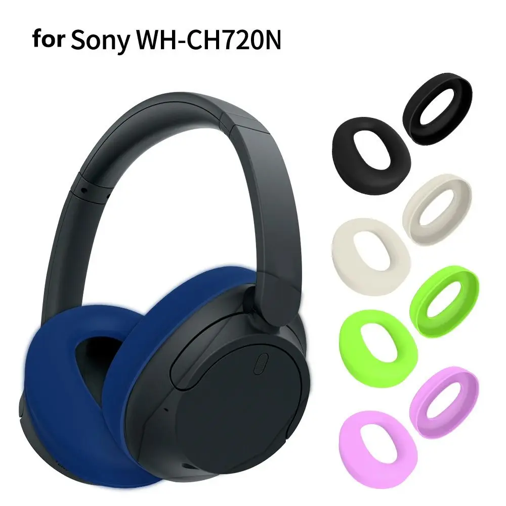 Robuste Silikon-Abdeckung für kabellose Kopfhörer, weiche, kratzfeste Ohrpolster-Abdeckung, Headset-Pad für Sony WH-CH720N Bluetooth-Headset Image