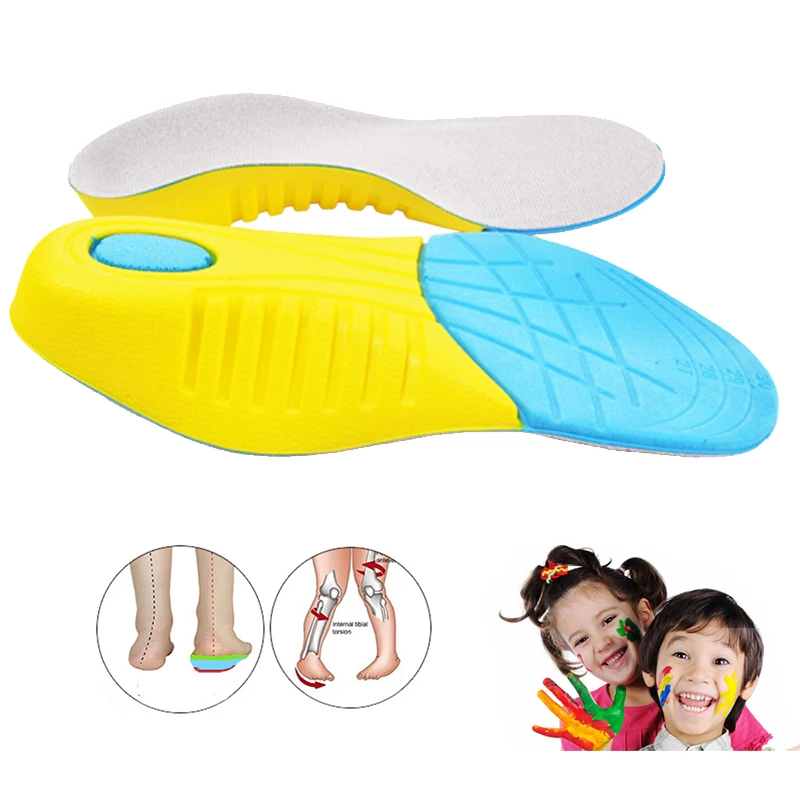 Orthopädische Kinder-Einlegesohle für Plattfüße, bequeme Korrektur, X/O-Bein, Fußunterstützung, orthopädische Schuhe für Kinder, Zubehör Image