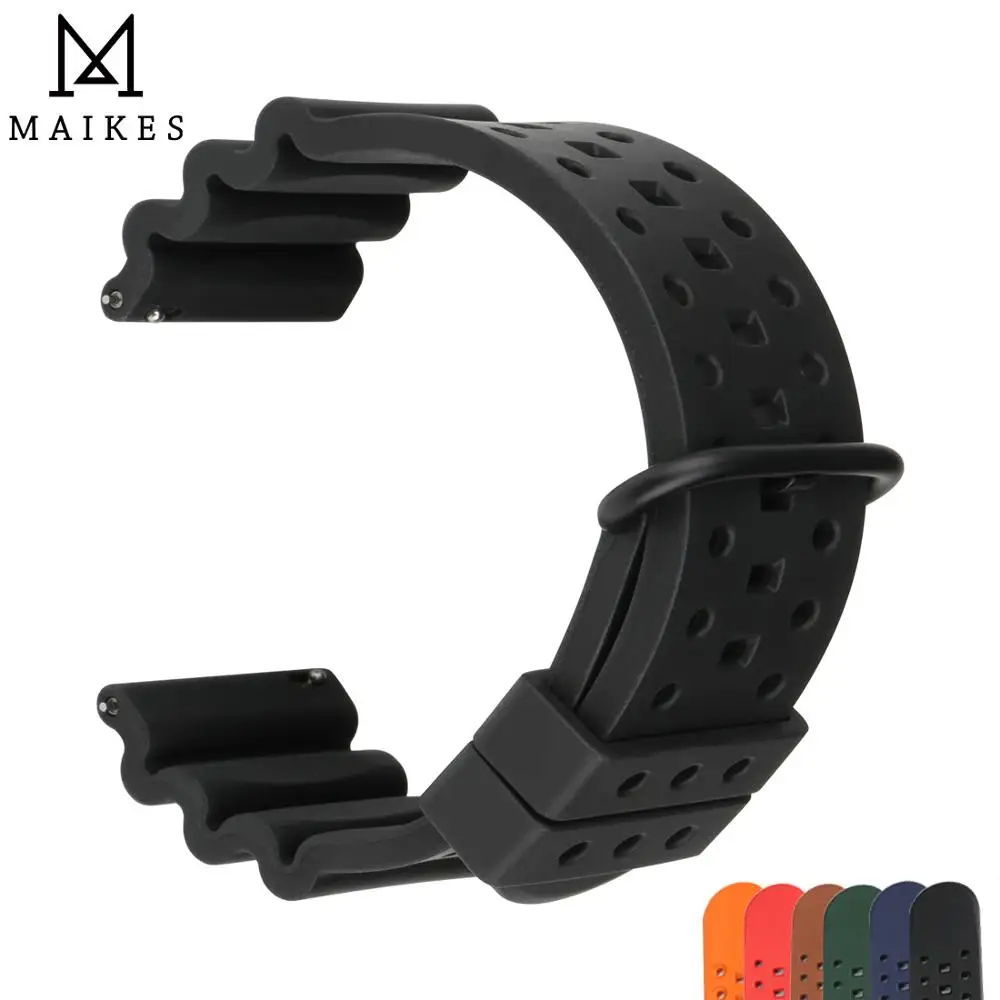 Quick Release Uhr Bands 20mm 22mm 24mm Uhr Zubehör Sport Gummi Uhr Band Smart Watch Armband Gürtel Image
