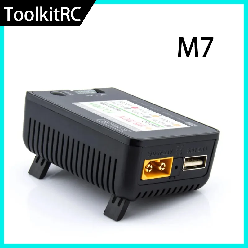 Future Flight ToolkitRC M7 200W 10A Balancer-Ladegerät mit ADP100 für 1-6S Lipo-Akku, Spannungs- und Servo-Prüfer, Empfänger Image