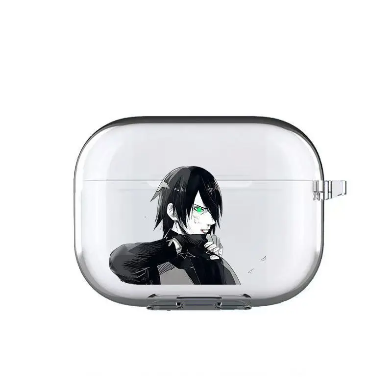 Naruto Sasuke Glow Eyes Kopfhörer-Handyhülle für Apple AirPods 1 2 Pro 3 4 Pro2 2. NARUTO Bluetooth-Headset-Kopfhörer Soft Cover Image