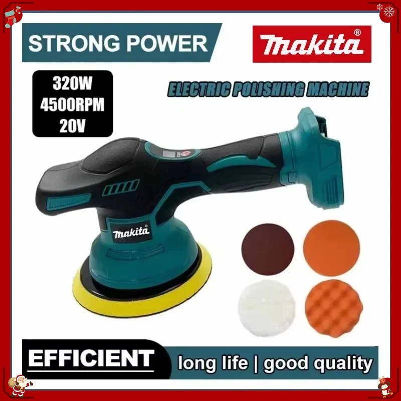 Makita Akku-Poliermaschine mit 8 Gängen, elektrische Poliermaschine zum Wachsen und Reparieren, kabellose Poliermaschine für 18V-20V Akku. Image