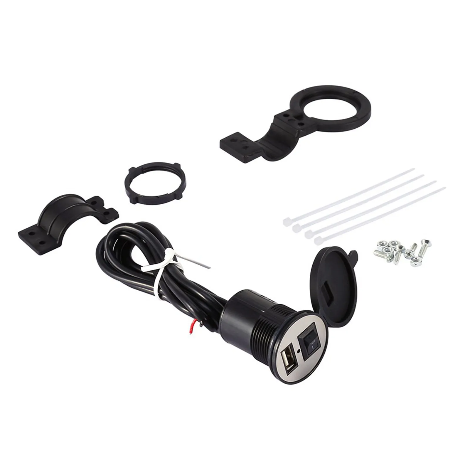 USB Motorrad Handy Netzteil Ladegerät wasserdichte Anschluss buchse 12V Image