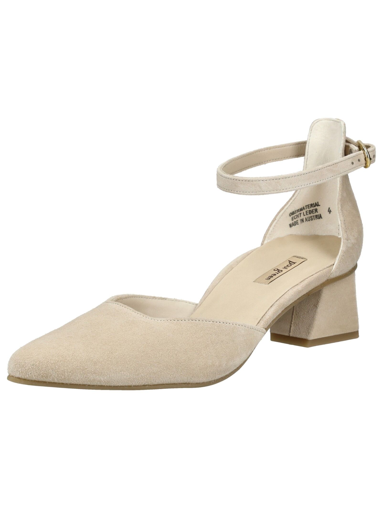 Pumps PAUL GREEN "Paul Green Pumps Leder", Damen, Gr. 41, hellbeige, Leder, Schuhe Pumps