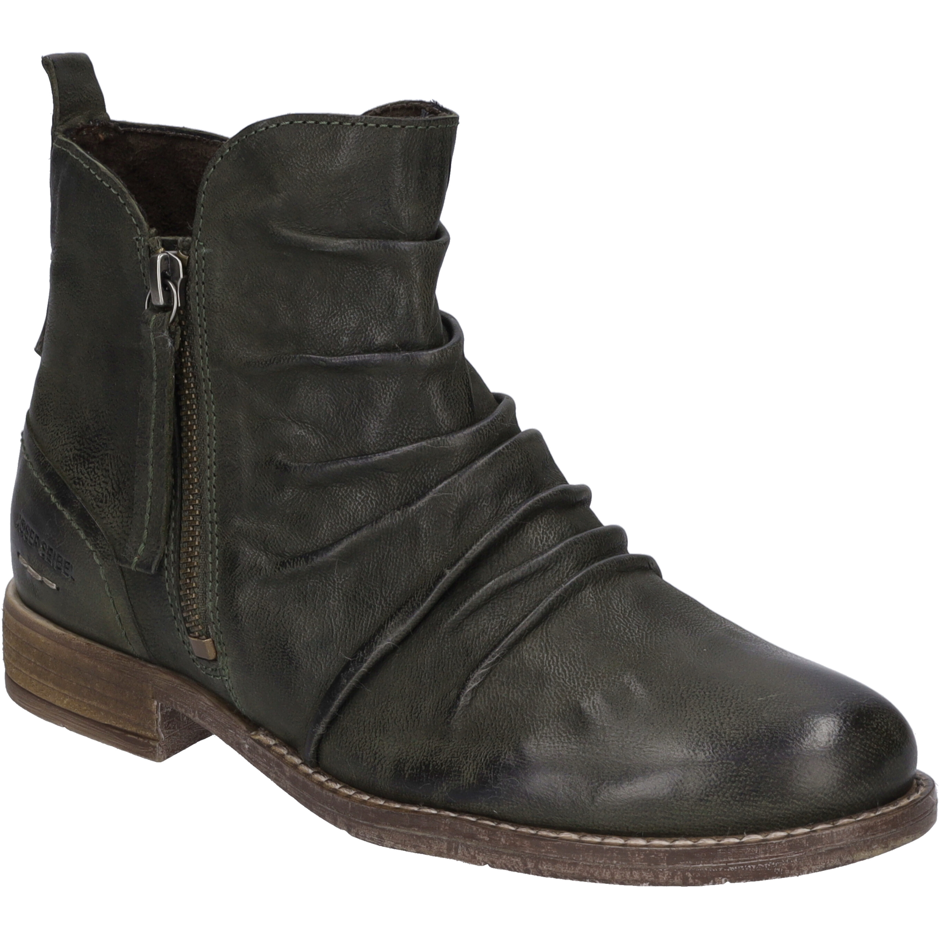 Stiefelette JOSEF SEIBEL "Sienna 38, bosco", Damen, Gr. 38, grün (bosco), Obermaterial: 100% Rindsleder Leather cow., Schuhe Stiefelette
