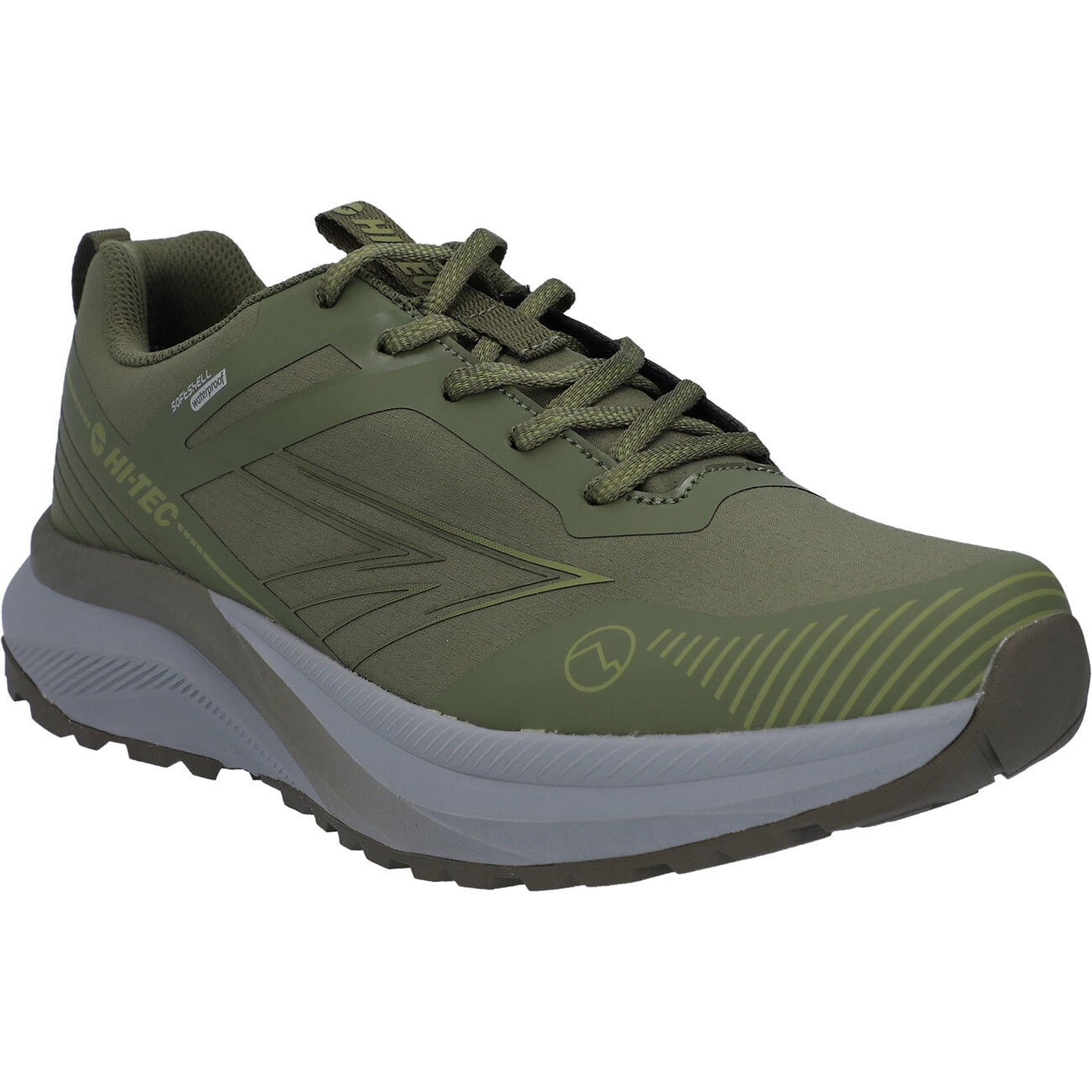 Wanderschuh HI-TEC "Hi-Tec-Schuhe Speedshell Low WP", Herren, Gr. 44, Normalschaft, capulet olive, olive night, TEXTILIEN/SONSTIGES, Schuhe Wanderschuh