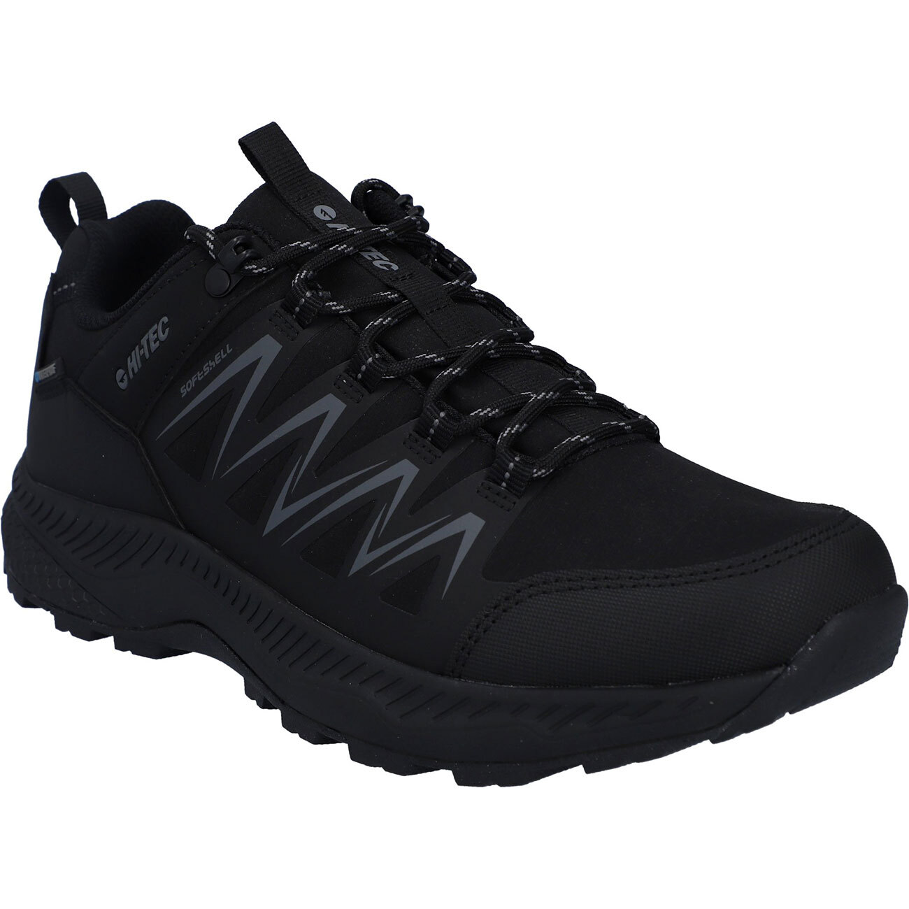 Wanderschuh HI-TEC "Hi-Tec-Schuhe Stealth Low WP", Herren, Gr. 46, Normalschaft, schwarz, dunkelgrau, TEXTIL/EVA, Schuhe Wanderschuh