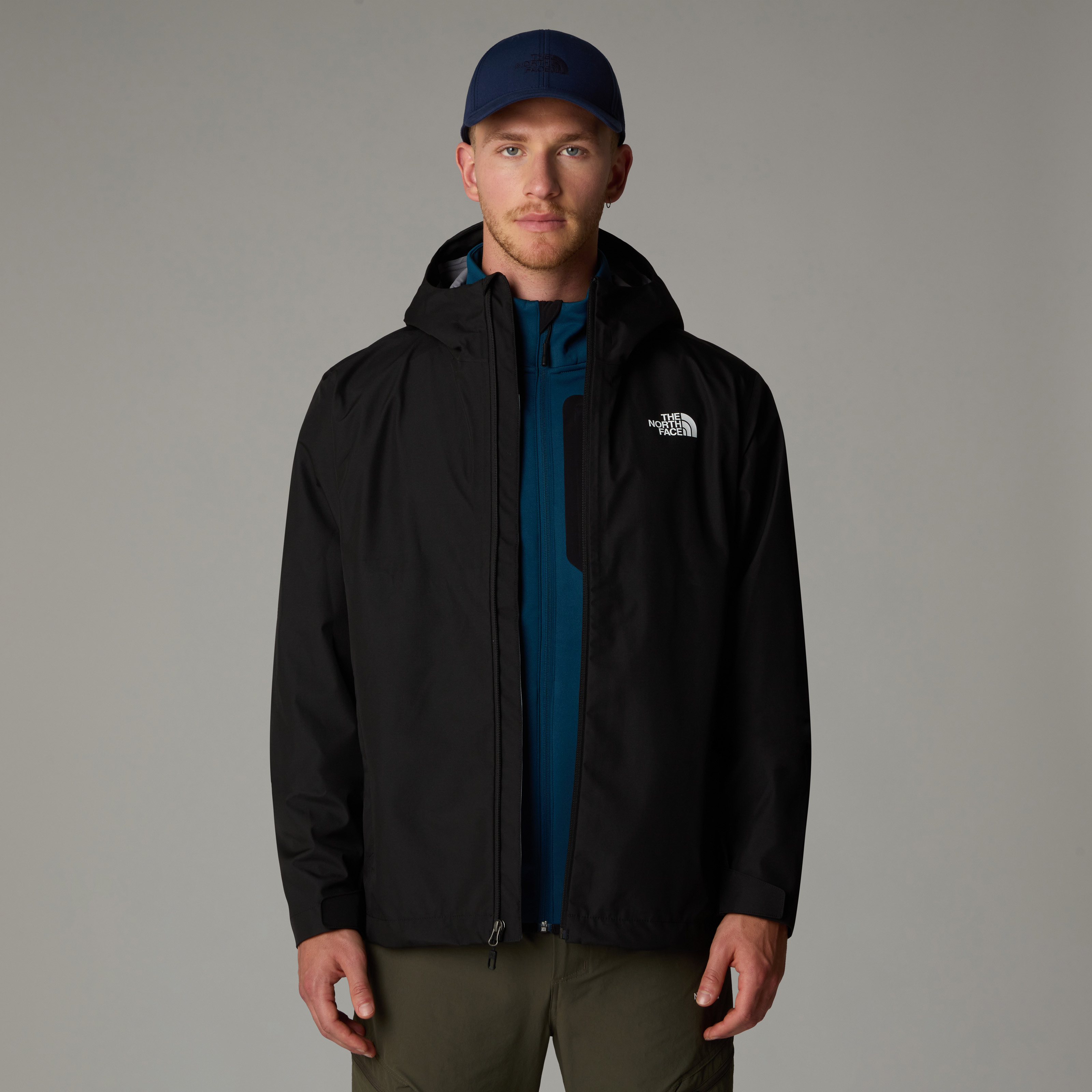 Funktionsjacke THE NORTH FACE "M WHITON 3L JACKET", Herren, Gr. XXL, tnf schwarz, npf, Obermaterial: 76% Polyester, 24% Nylon, Jacken Funktionsjacke, 3-Lagen-Schutz, wasserdicht, atmungsaktiv – Übergangsjacke