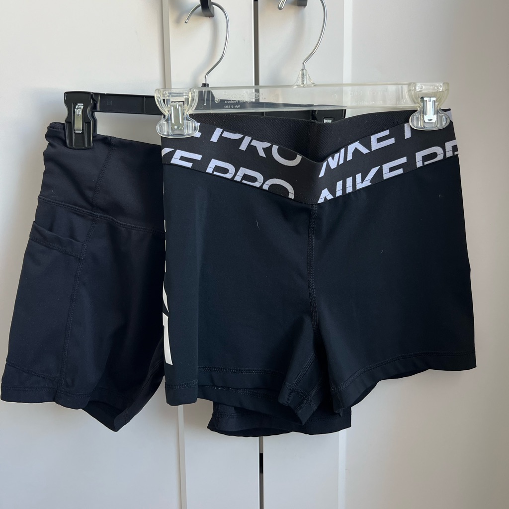 Nike Shorts | Bundle 2 Athletic Shorts Bike Shorts Spandex Shorts Nike Workout Shorts | Color: Black | Size: M