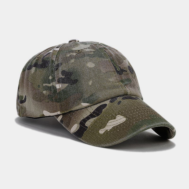 Men's Baseball Cap White Yellow Cotton Blend Printing Sports Outdoors Casual Military Casual Daily Outdoor Camouflage Sun Sun Protection