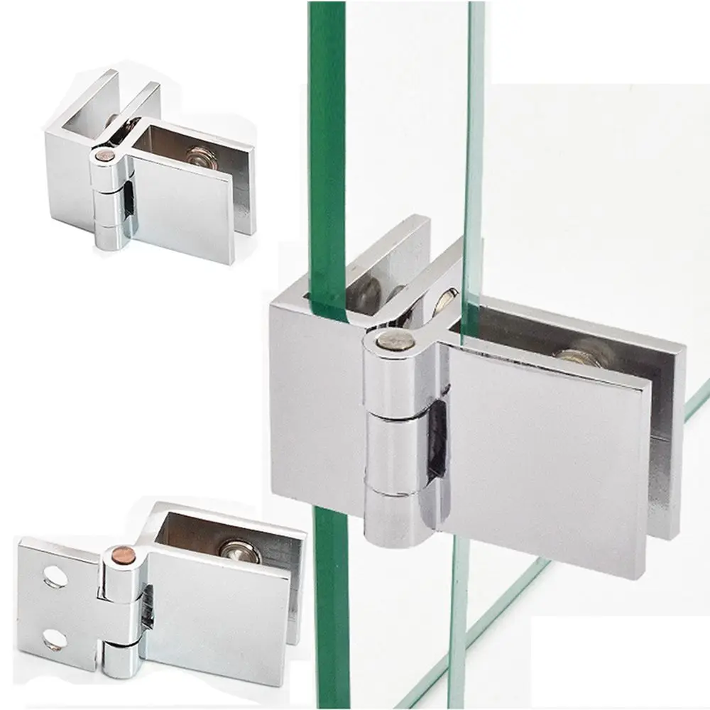 0/90/180 Grad bilateraler Clip nach Hause einfach zu installieren Glas klemme Zink praktische dauerhafte Schrank tür Scharnier Bade möbel Schrank Image