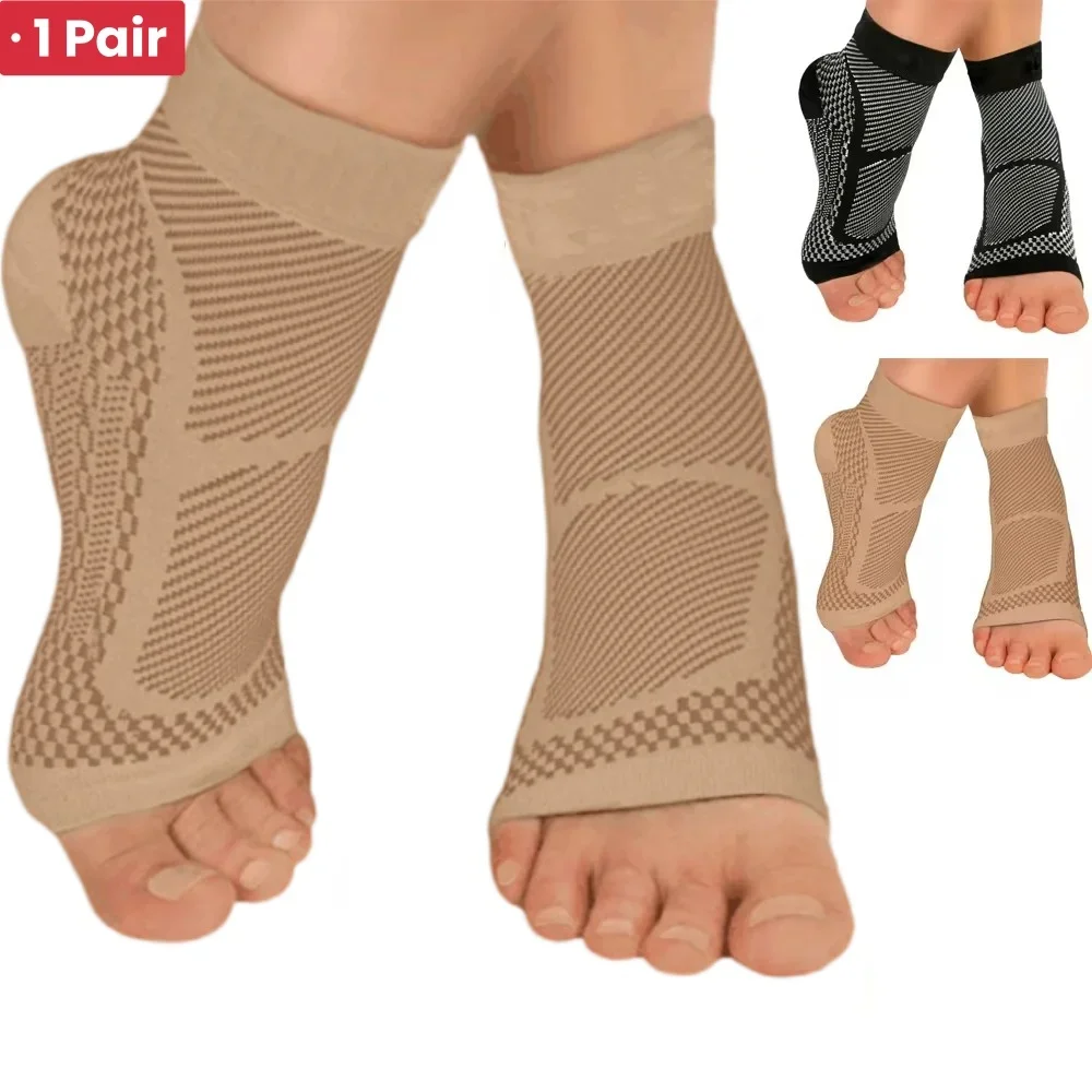 1 Paar Fußmanschette, Plantarfasziitis, Kompressionssocken, schmerzende Schwellung, Fersen-Knöchelstütze Image
