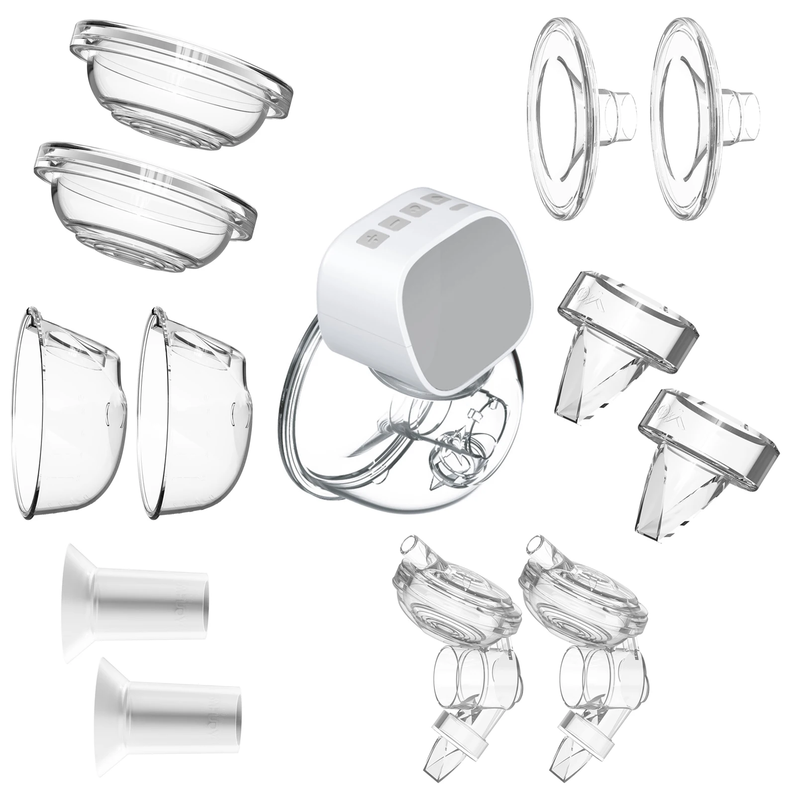 Das Ersatz zubehör für elektrische Milch pumpen enthält 2 Stück Enten schnabel aus weichem Silikon in Lebensmittel qualität für eine tragbare Milch pumpe Image