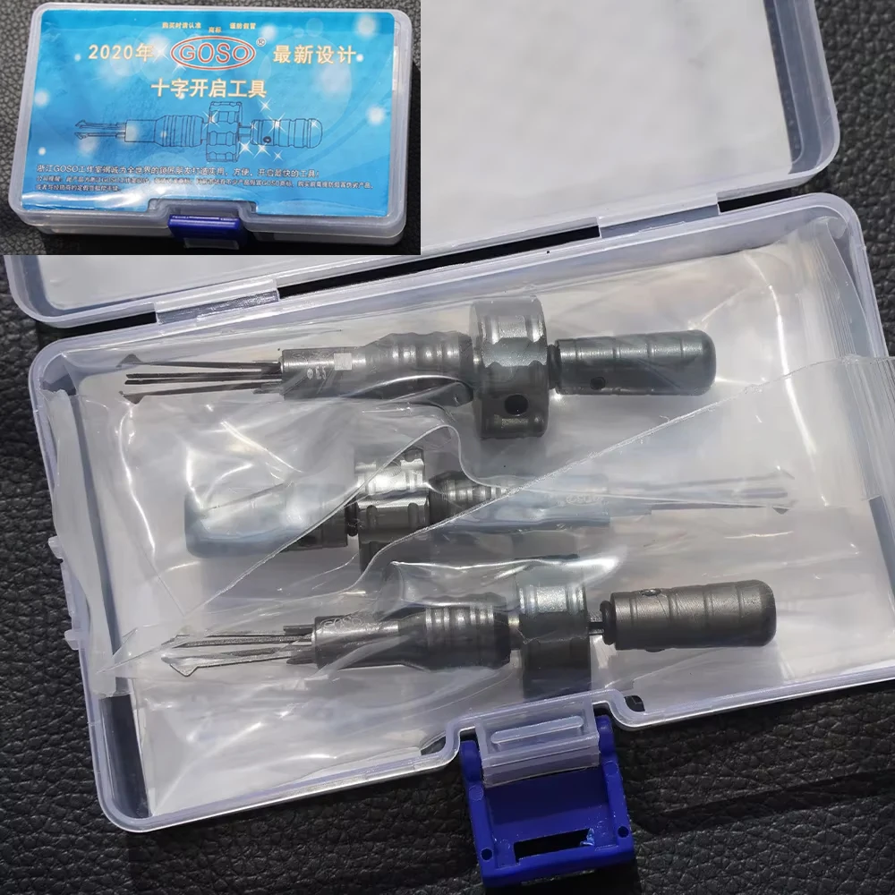 GOSO (6,0 mm, 6,5 mm und 7,0 mm) Stifte für Kreuzschloss-Reparaturwerkzeuge. Fixierungswerkzeuge für Haustürschloss Image