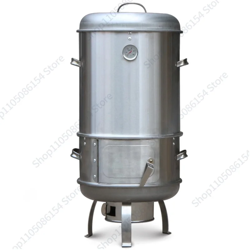 40-Zoll-Holzkohle-BBQ-Grill für den Außenbereich, rauchfreier Röster für den Heimgebrauch mit Enten- und Hühnerspießen Image