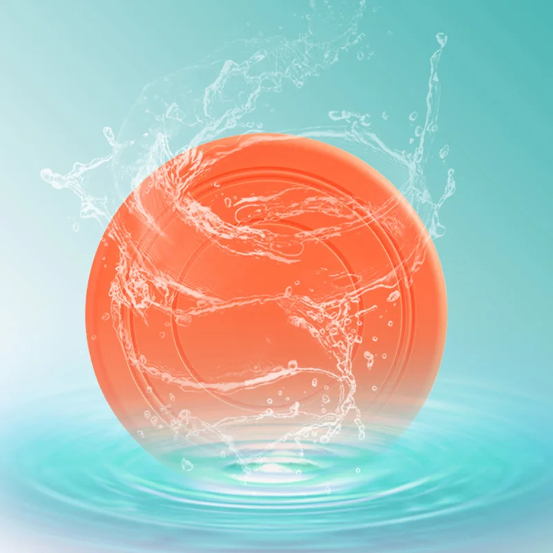 Fliegende Untertasse, interaktives Hundespielzeug, fliegende Scheiben für Haustiere, Welpen-Trainingsspielzeug, ringbeständiger Biss, schwimmendes Spielzeugspiel für Frisbee Image