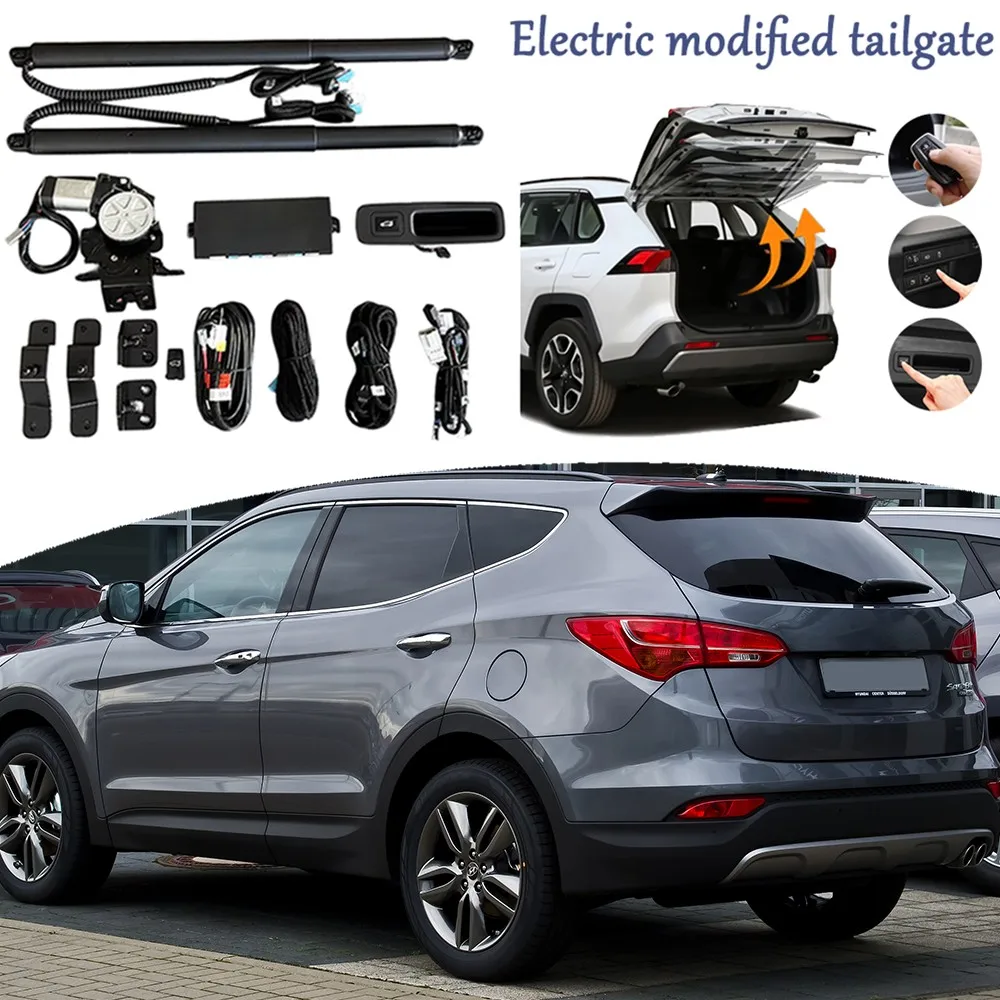 Fit für Hyundai Santa Fe Sport 2013-2016 Retrofit Power Heckklappe Kit Modifizierte Stamm Elektrische Heckklappe System Unterstützung fuß Fernbedienung Image
