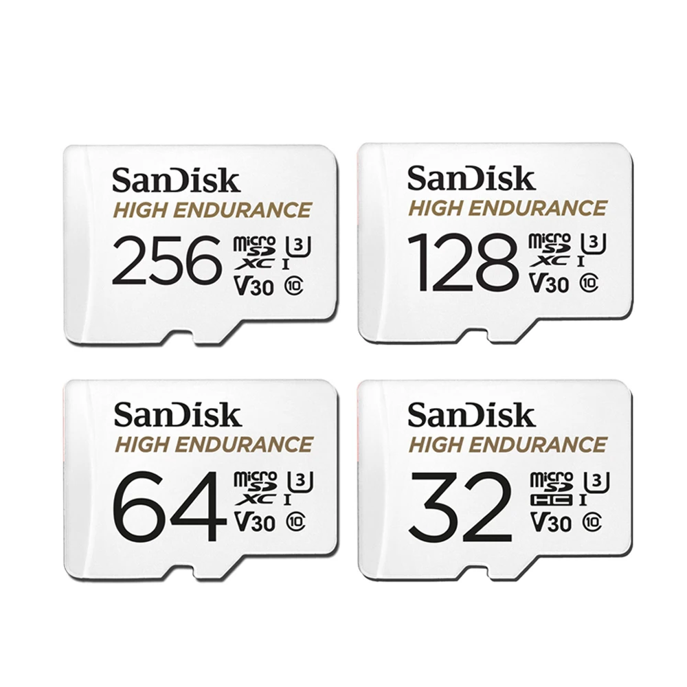 SanDisk MAX AUSDAUER Micro SD Karte 32GB 64GB 128GB 256GB High-speed Lesen und Schreiben video Überwachung U3 V30 4K für Drohnen Image