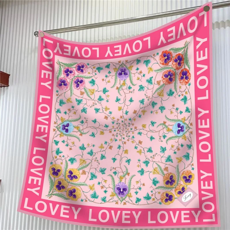 Neue High-end-Schal Simulation Twill Platz frauen Vielseitige Temperament Multi-funktionale Professionelle Mode Trends Image