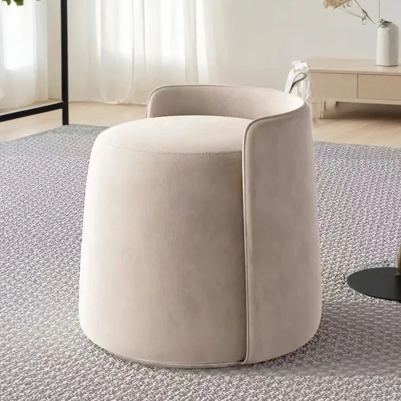 Make-up-Hocker, Schlafzimmer, Schminktisch, Stuhl, moderner drehbarer Teestuhl, Schuhwechsel, Wohnzimmer, Sofa, niedriger Hocker, Schlafzimmermöbel