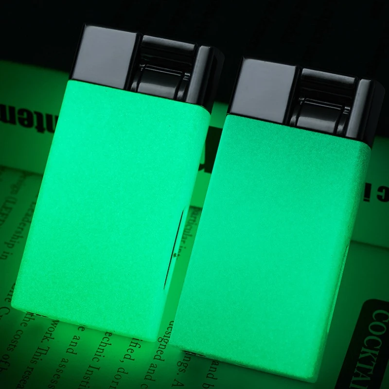 Neu verbessertes winddichtes Feuerzeug mit Hebelpresse und Zündung, Perspektivenbelüftungsfenster, leistungsstarkes direkter Zigarettenanzünder Image