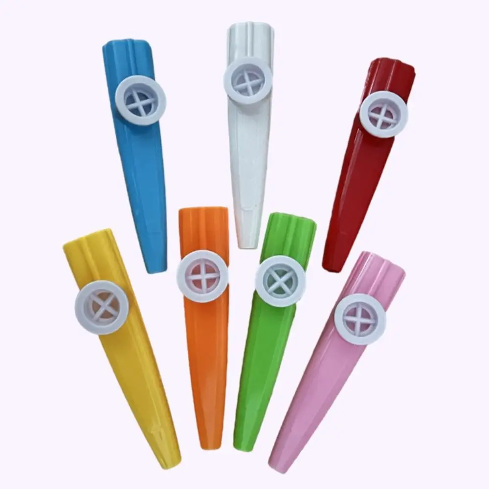 Plastik Kazoo Flöte bunte Pfeife britisches Begleit instrument freudige Musik instrumente Kinder Image