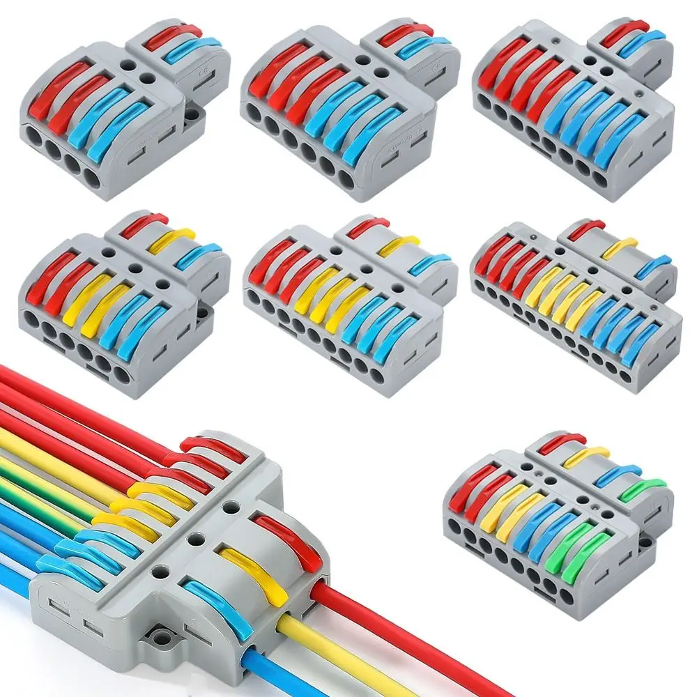 Kabelst ecker Schnell splitter Mini Spleißen Universal leiter Verkabelung Kabel klemmen block elektrische Steck verbinder Image