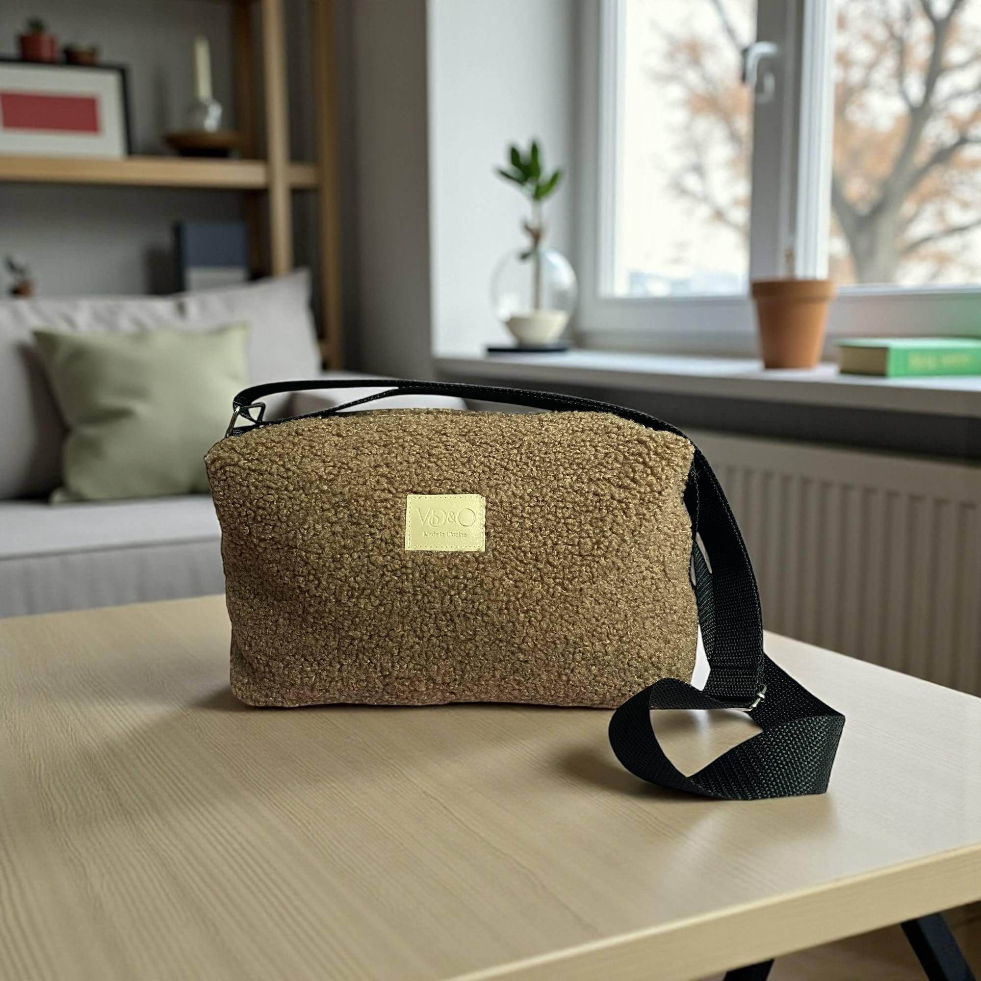 Borsa a tracolla, comoda borsa a tracolla, borsa a tracolla casual da donna, morbida borsa a tracolla in pelliccia di peluche, borsa da donna, regalo