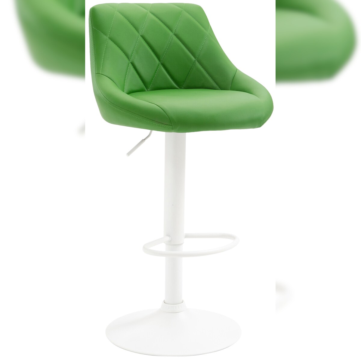 Proregal CHEFGASTRO Barhocker CAPE VERDE Kunstleder Weiß HxBxT 83x46x49cm Kunstleder Grün Barstuhl Image
