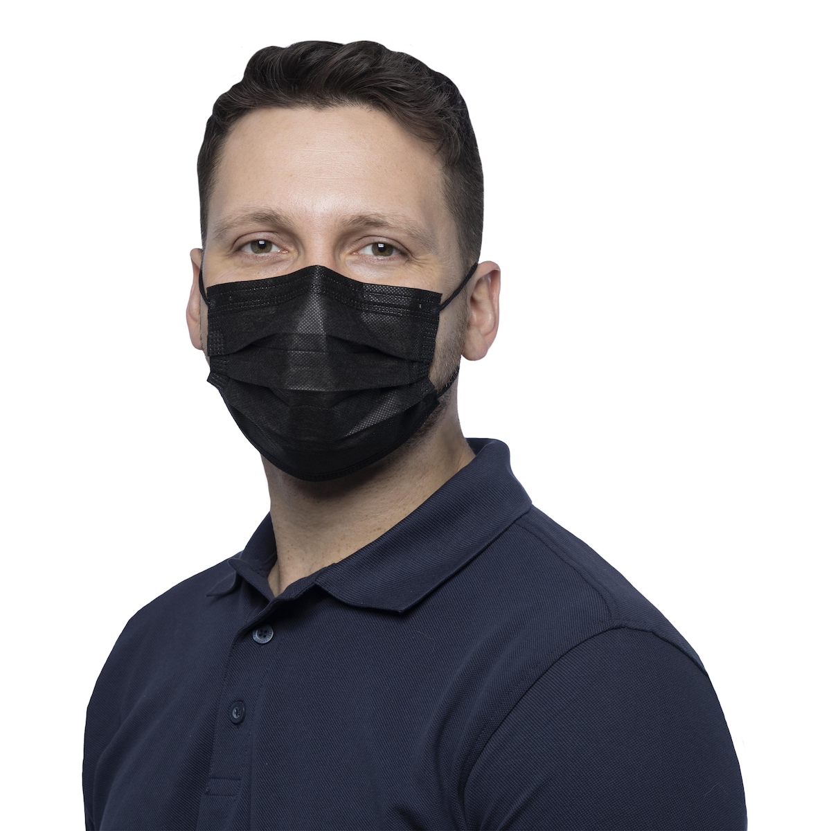 MCD Medical Care Dental GmbH 500 Nitras Soft Protect Plus - schwarz - med. Mundschutz - Typ II R Image