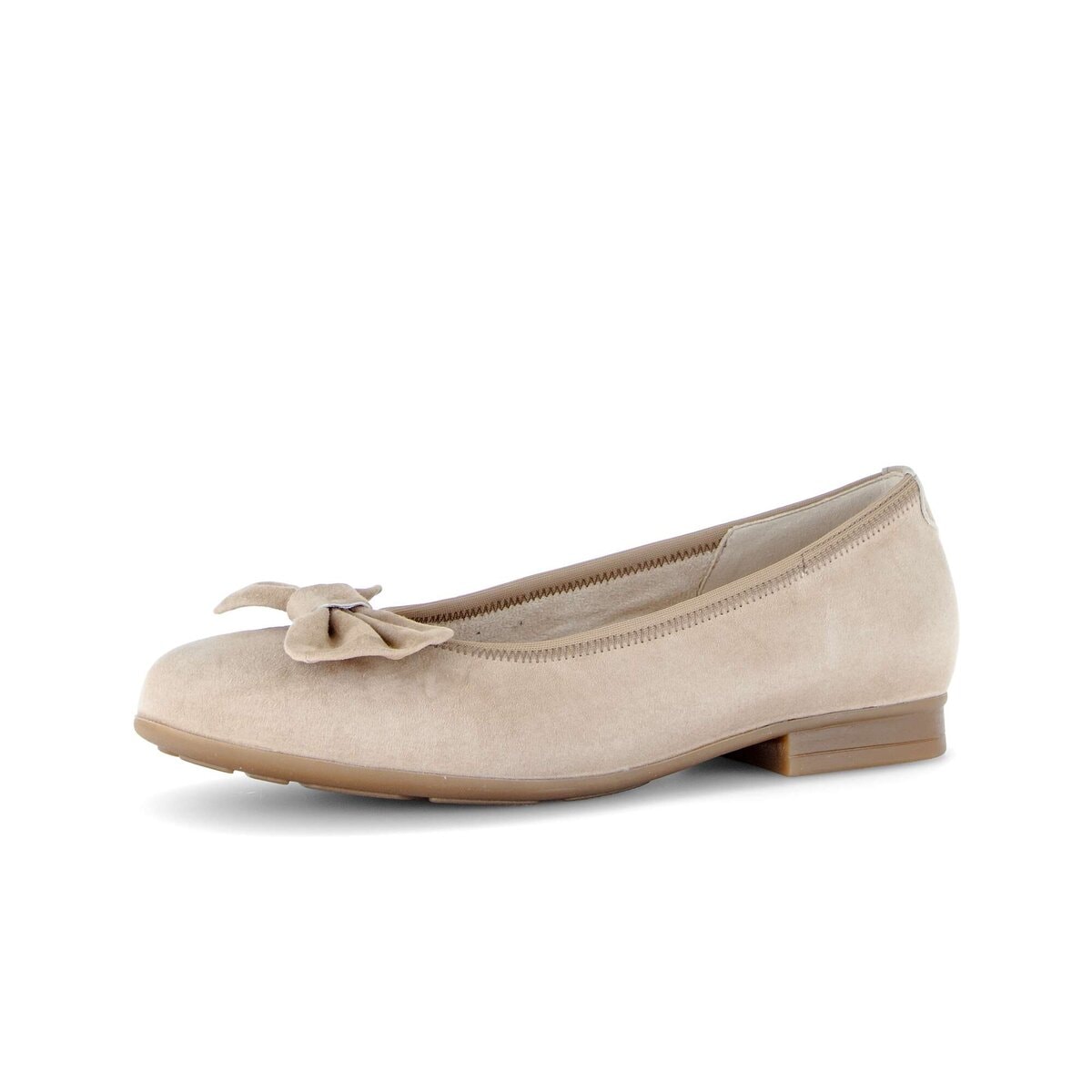 Ballerina GABOR "Eleganter Ballerina", Damen, Gr. 35,5, beige, Schuhe Ballerina