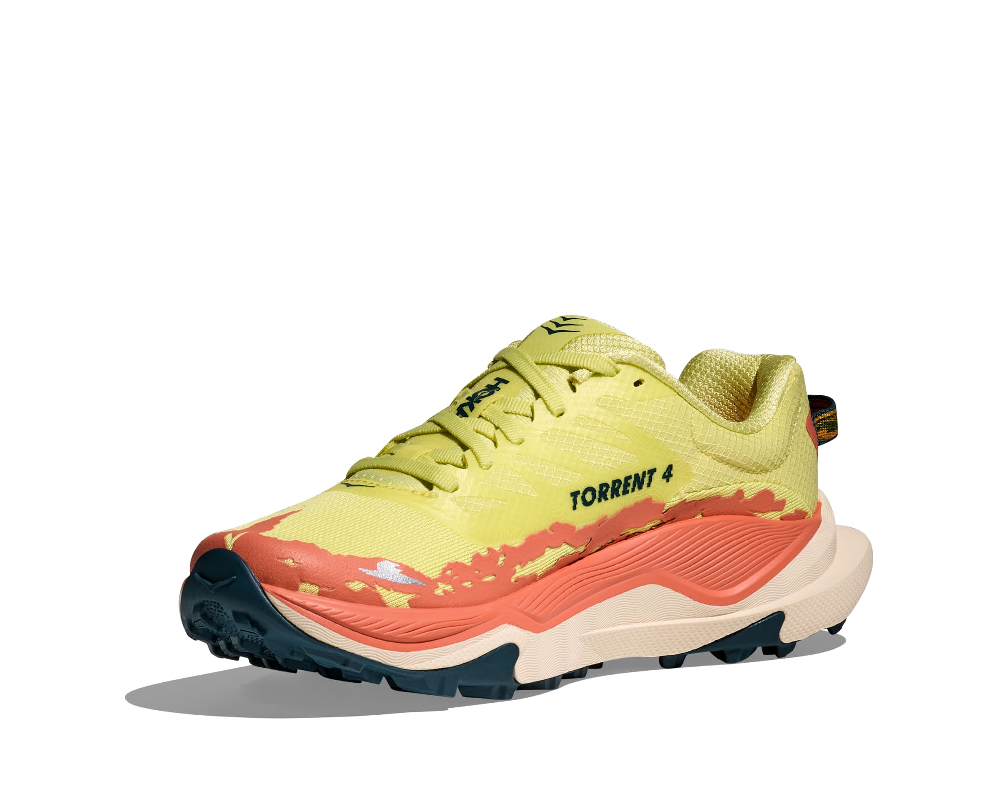Trailrunningschuh HOKA ONE ONE "TORRENT 4", Damen, Gr. 37, yuzu, felds, Synthetik, Textil, Schuhe