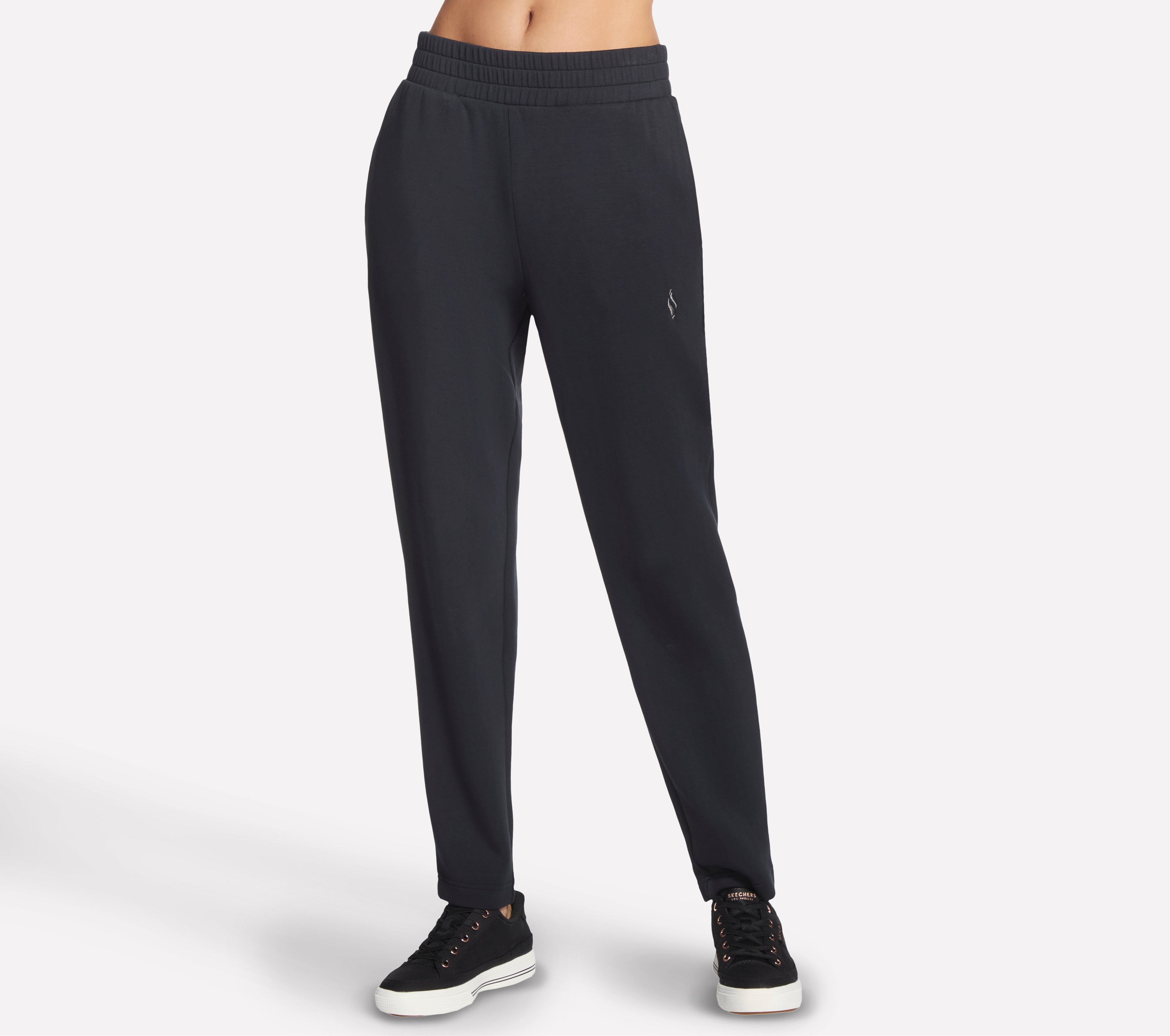Jogginghose SKECHERS "Women's Pant", Damen, Gr. XXXL(54), N-Gr, schwarz, Obermaterial: 53% Viskose, 39% Polyester, 8% Elasthan, Hosen Jogginghose, sportlicher Stil, für sportliche Aktivitäten, für Fitness-Training