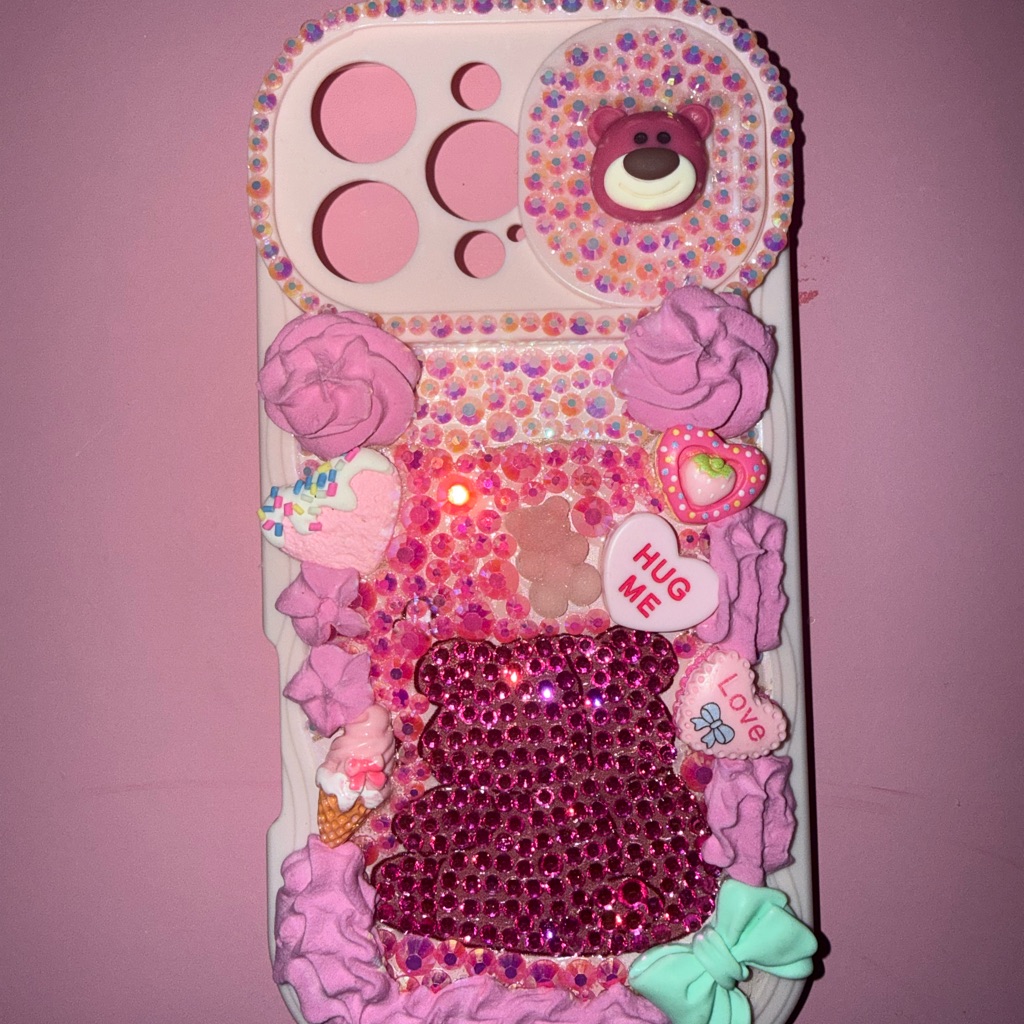 Disney Cell Phones & Accessories | Decorative Lotso Phone Cases | Color: Pink/White | Size: Os