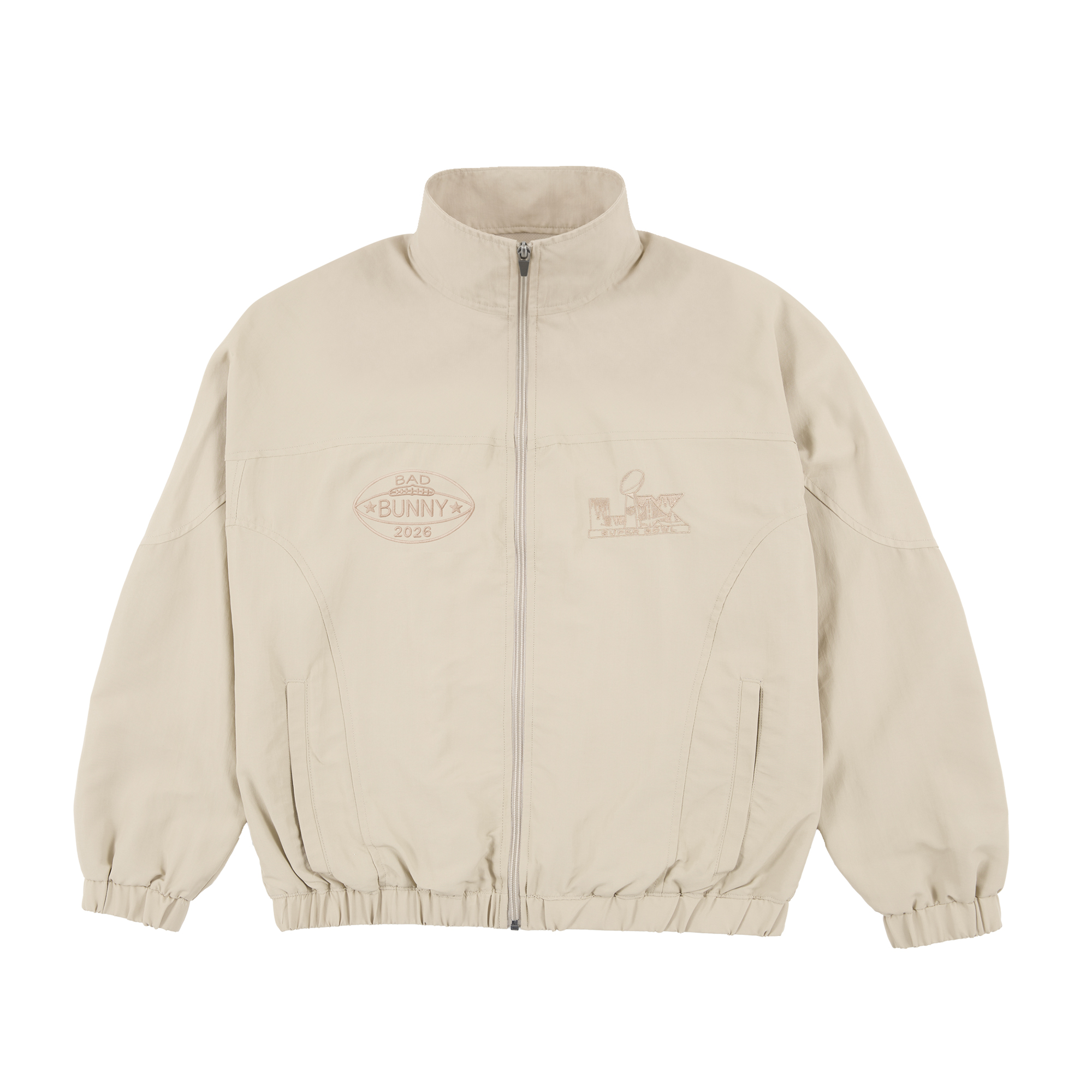 "Bad Bunny x Super Tazón Off White Trainingsjacke mit durchgehendem Reißverschluss" Image