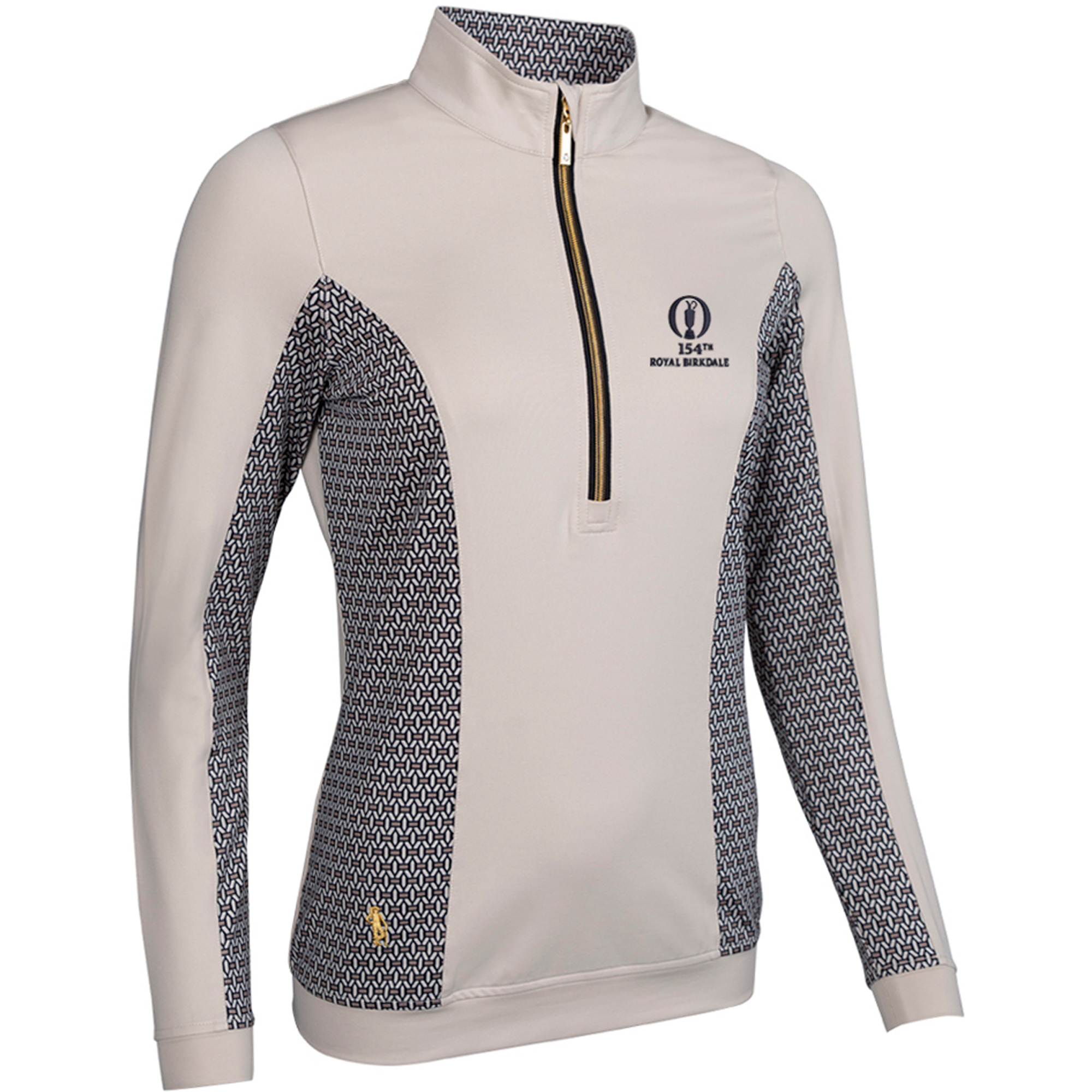 "The 154th Open Royal Birkdale Glenmuir Carina 1/4 Reißverschluss Midlayer - Leinen Mosaic - Damen" Image