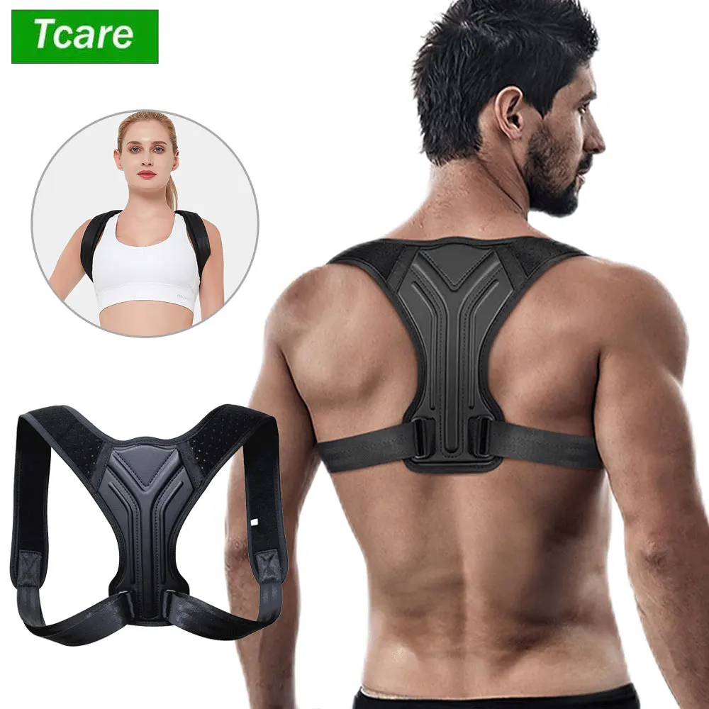 Correttore posturale per la schiena Corsetto Correzione della postura della clavicola della colonna vertebrale Cintura di supporto regolabile Sollievo dal dolore Supporto per la postura della colonna