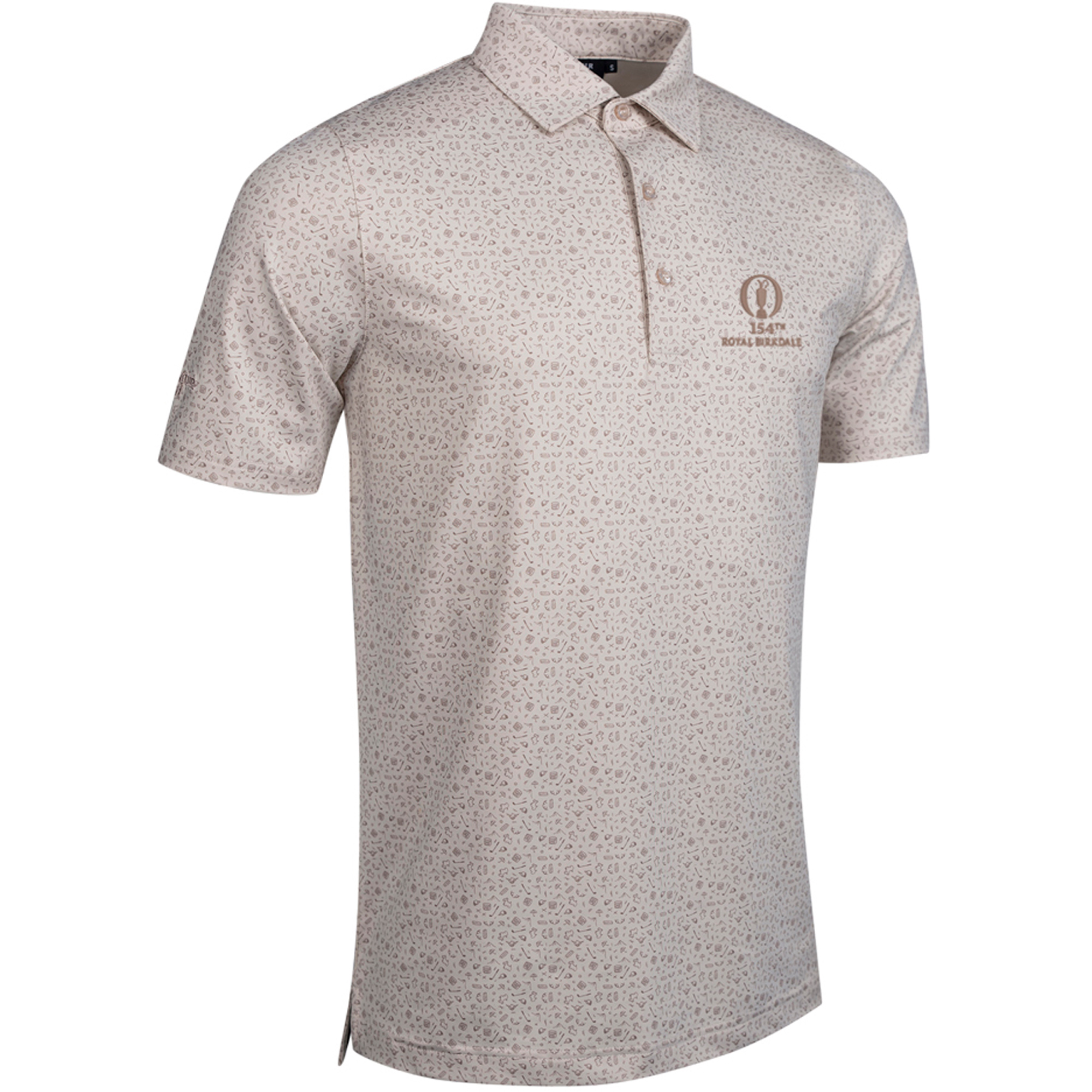 "The 154th Open Royal Birkdale Glenmuir Overton Allover-Print Polo - Leinen" Image