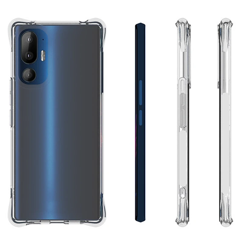 Für HTC U23 Pro U24Pro 5G Fall Air Kissen Stoßfest Airbag Klar Silikon TPU Zurück Abdeckung Weiche Fall für HTC U24 Pro HTCU23 5G Image